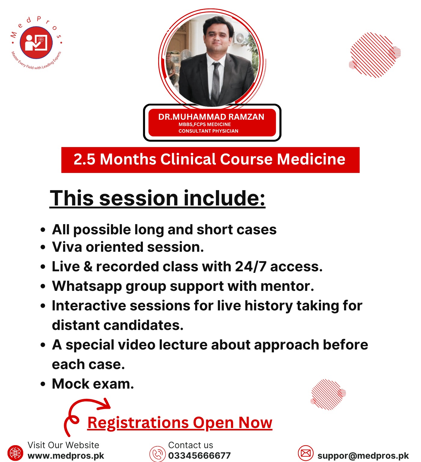 2.5 Months Clinical Course Medicine