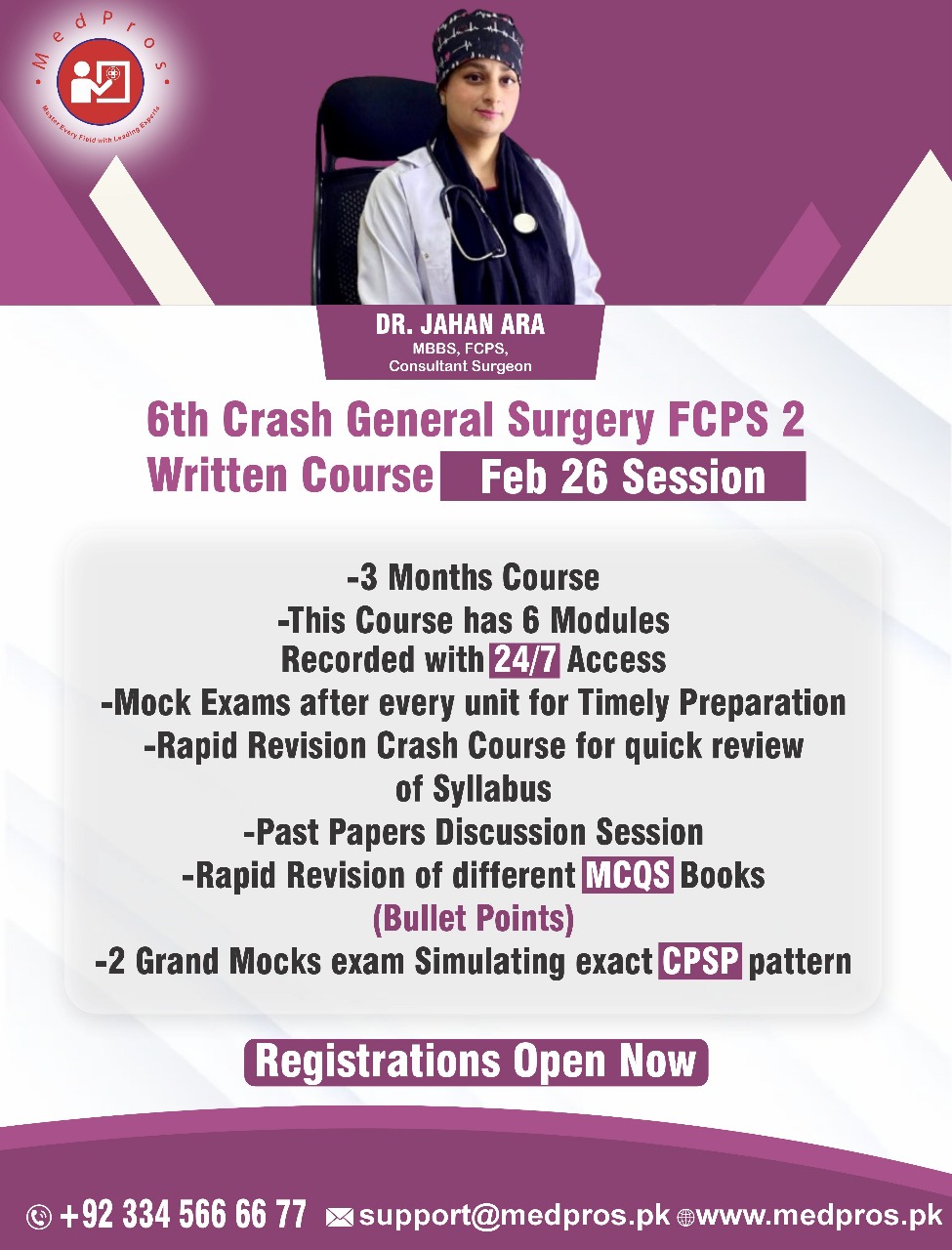 6th Crash General Surgery FCPS 2 Written Course
