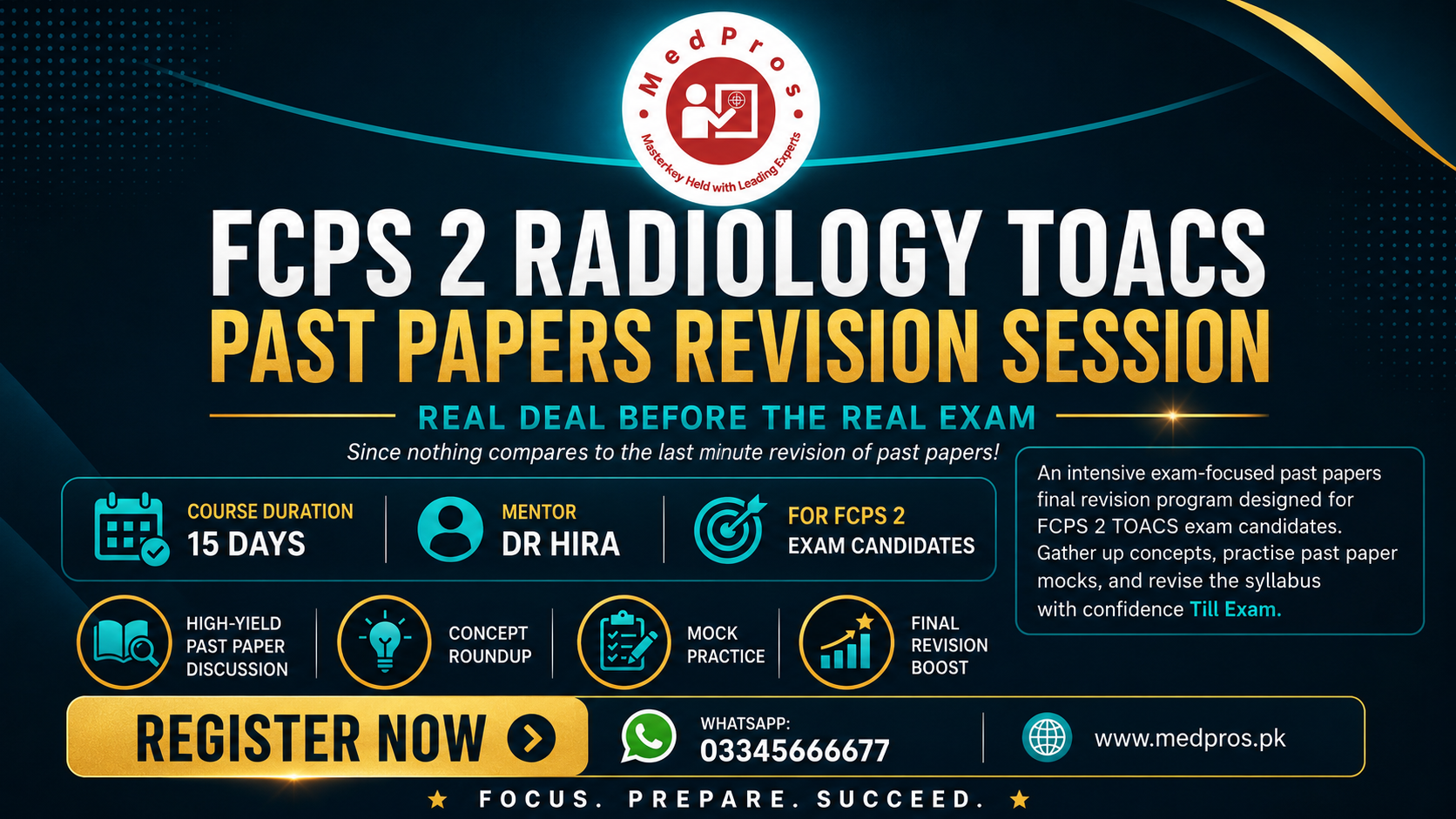 FCPS 2 Radiology TOACS – Past Papers Revision Session