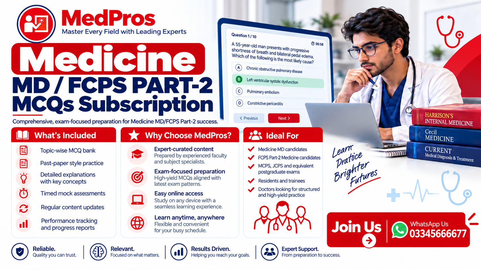 Medicine MD / FCPS Part-2 MCQs Subscription